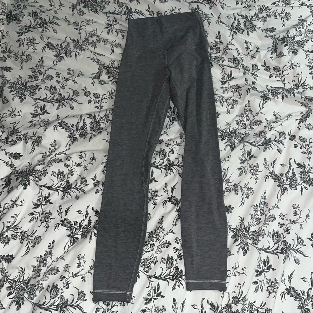 Lululemon align 25” leggings Heather grey size 0